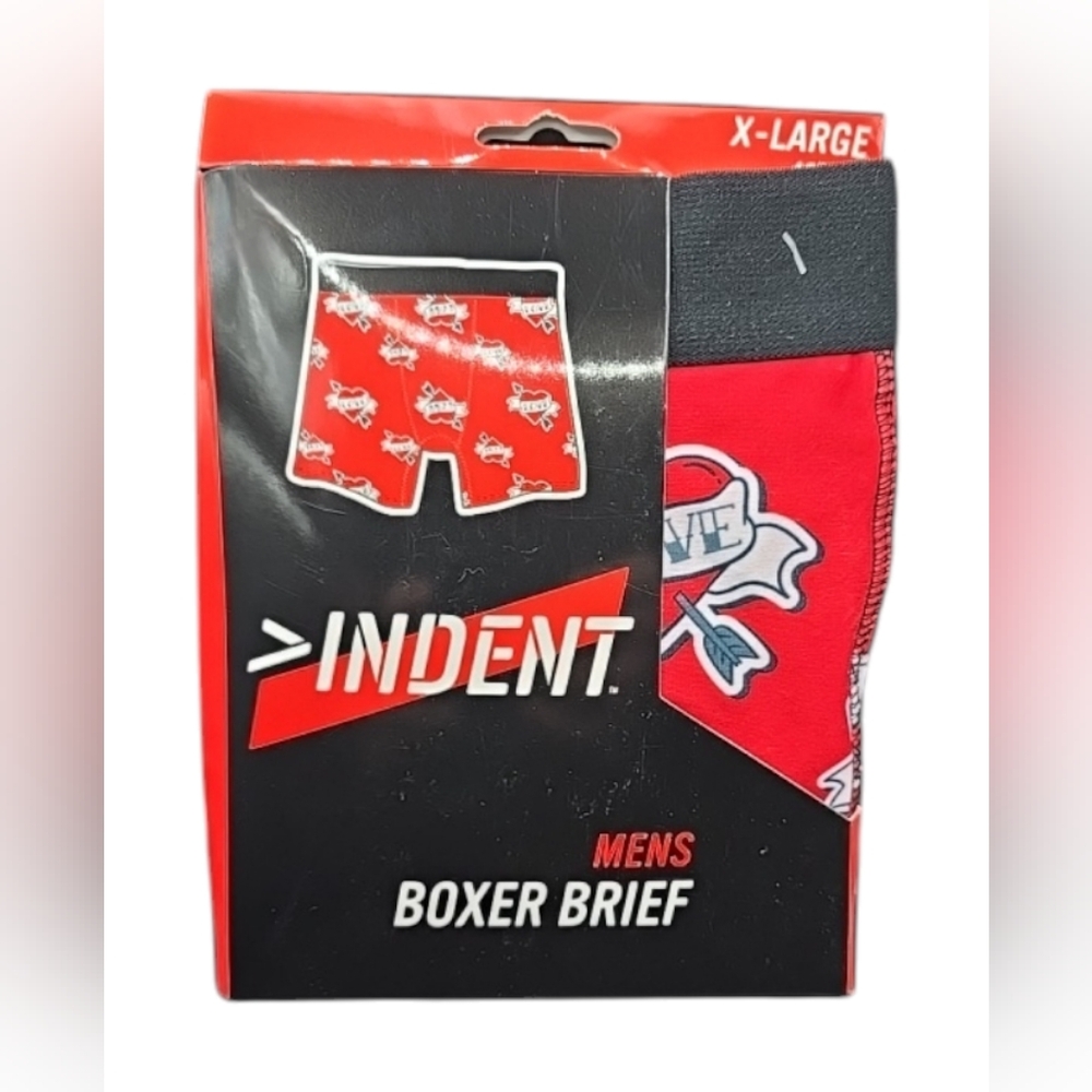 New In Package Indent Men's Size X-Large (40"-42") Boxer Briefs Heart Arrow Nice